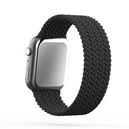 Braided Solo Loop Band Charcoal - For Apple Watch