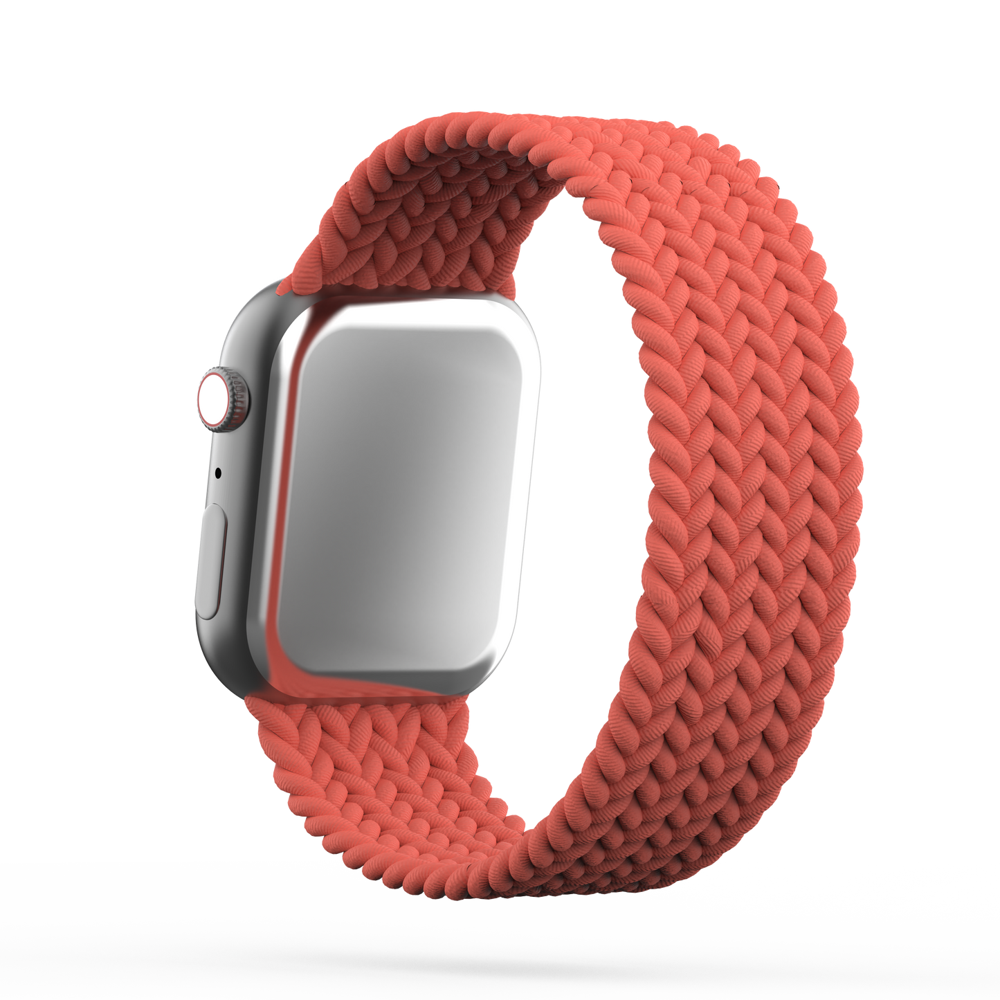 Braided Solo Loop Band Electric Orange - For Apple Watch