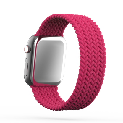 Braided Solo Loop Band Raspberry - For Apple Watch