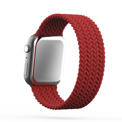 Braided Solo Loop Band Dark Red - For Apple Watch