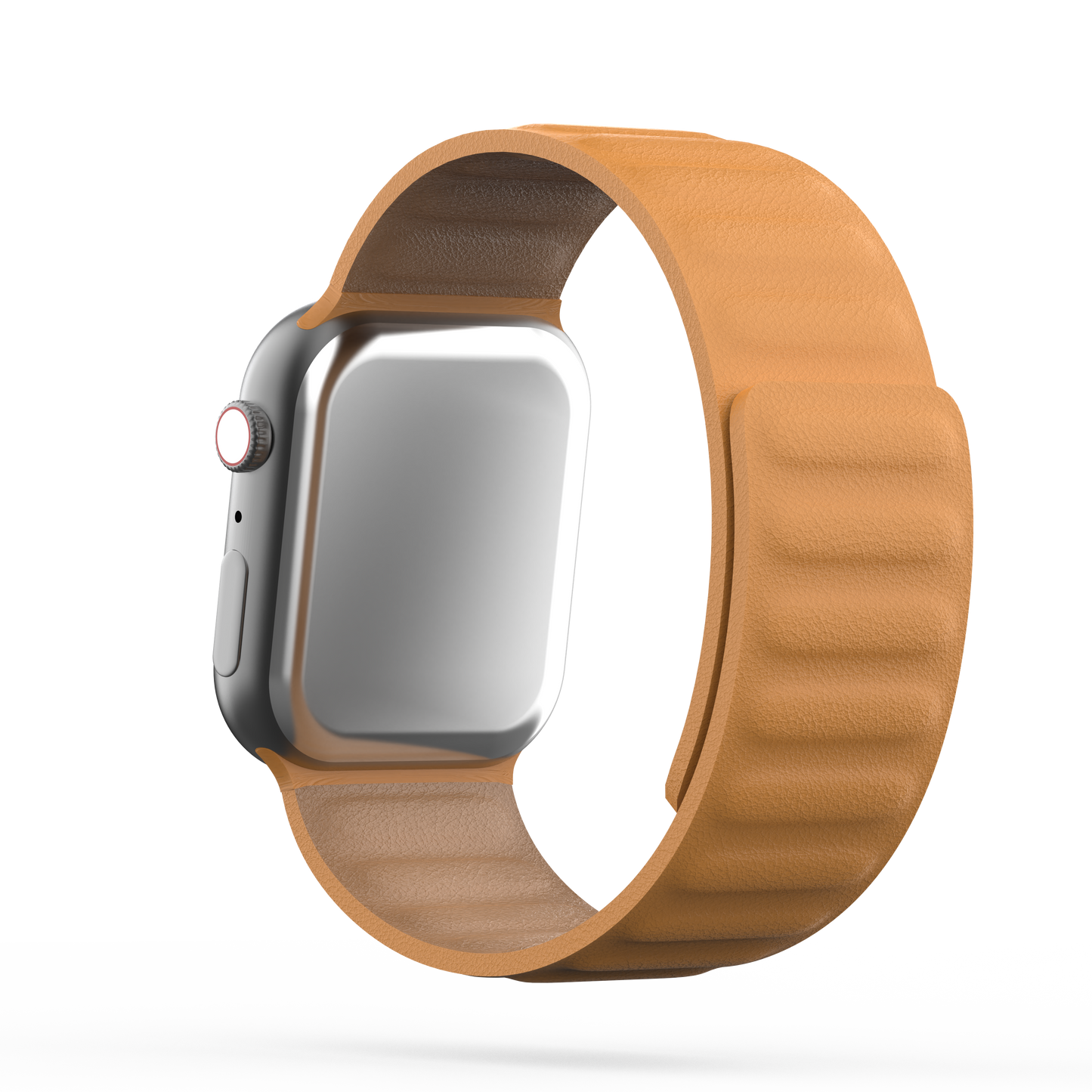 Leather Link Band California Poppy - For Apple Watch