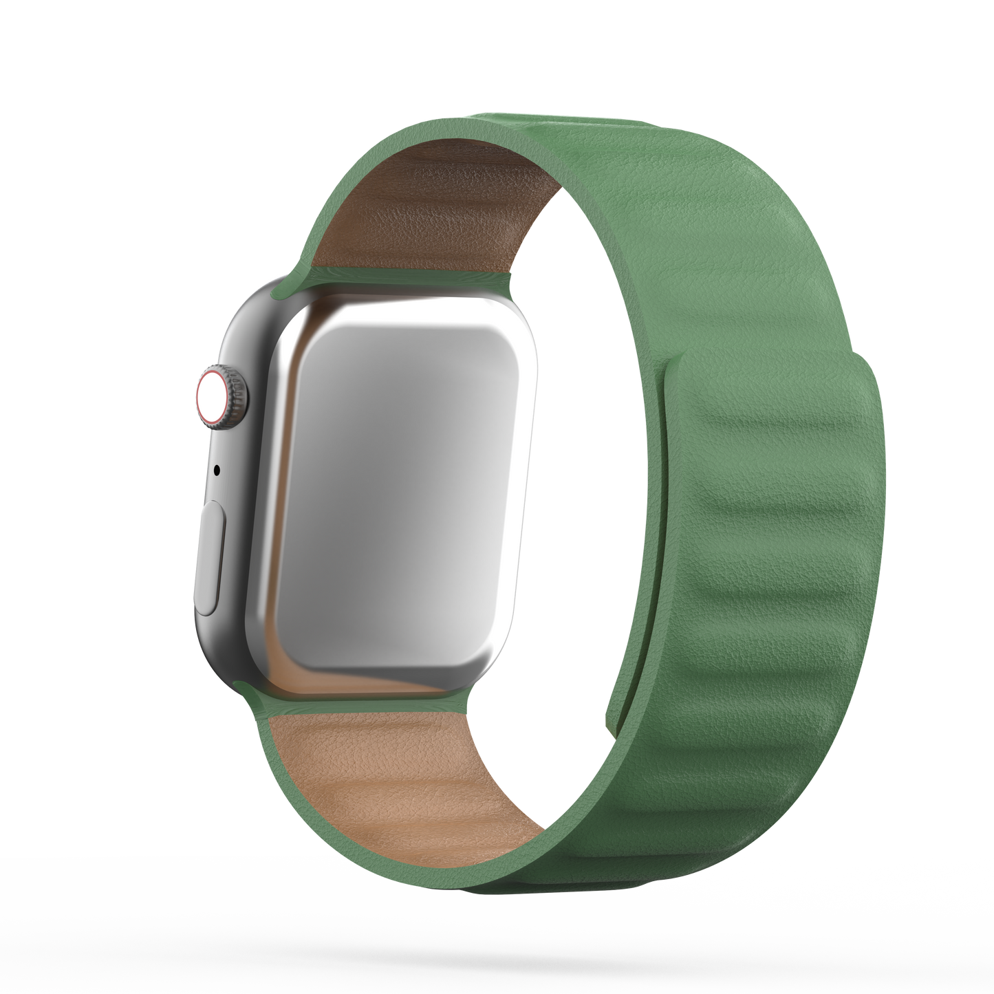 Leather Link Band Clover Green - For Apple Watch