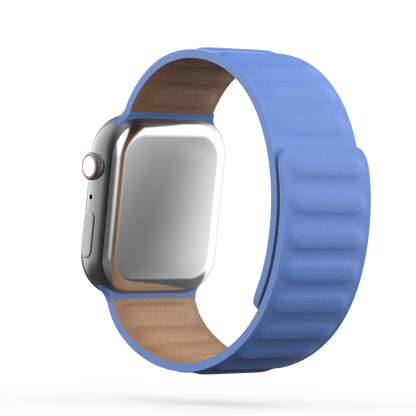 Leather Link Band Klein Blue - For Apple Watch