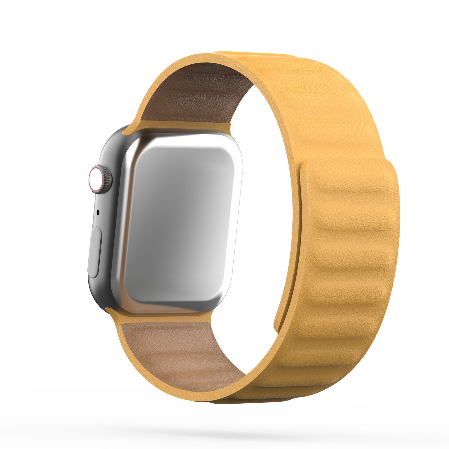 Leather Link Band Marigold Yellow - For Apple Watch