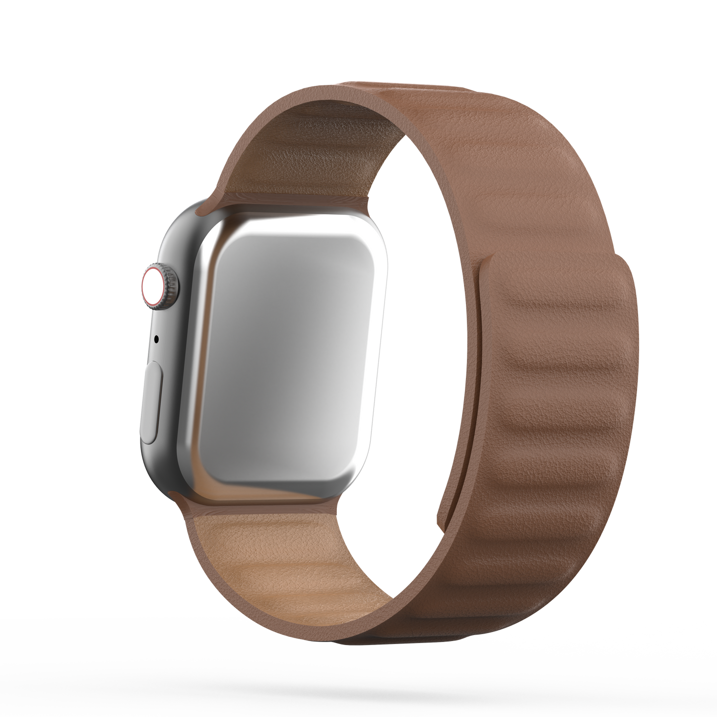 Leather Link Band Sadle Brown - For Apple Watch