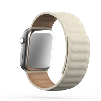 Leather Link Band Starlight - For Apple Watch