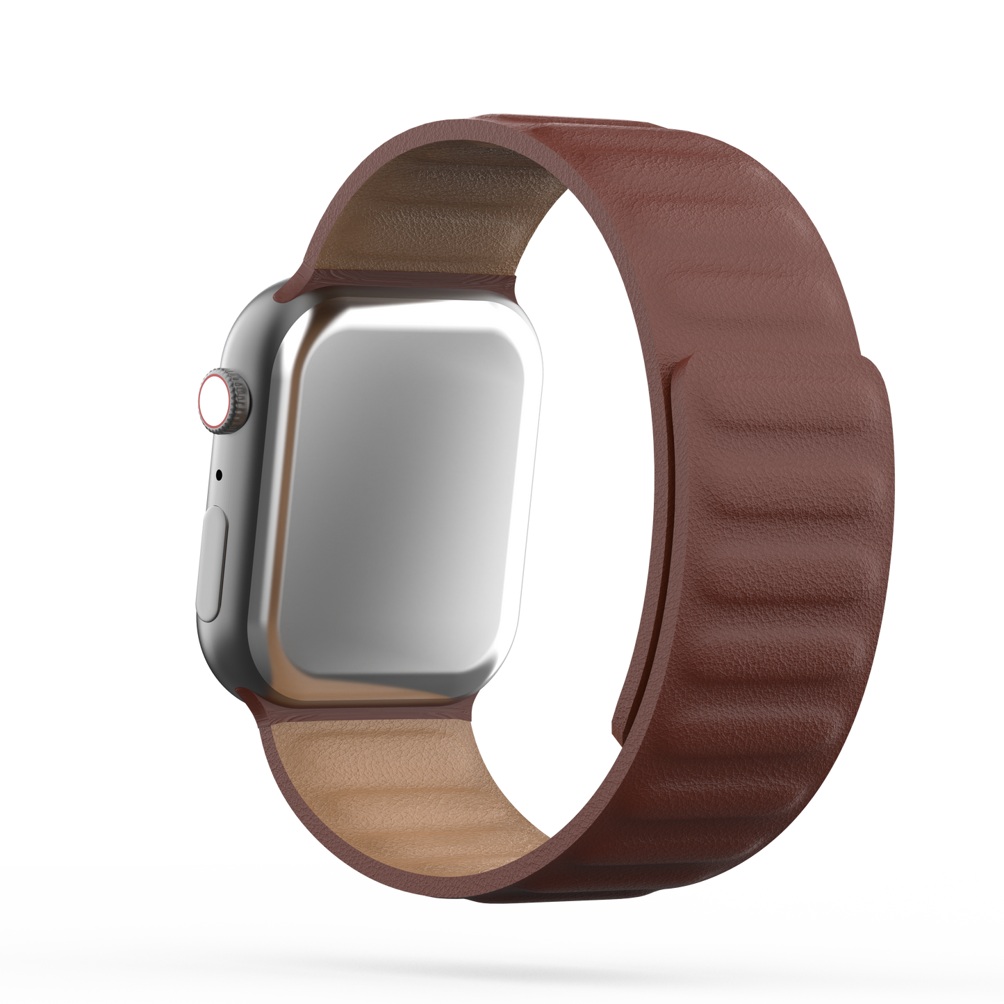 Leather Link Band Umber Brown - For Apple Watch