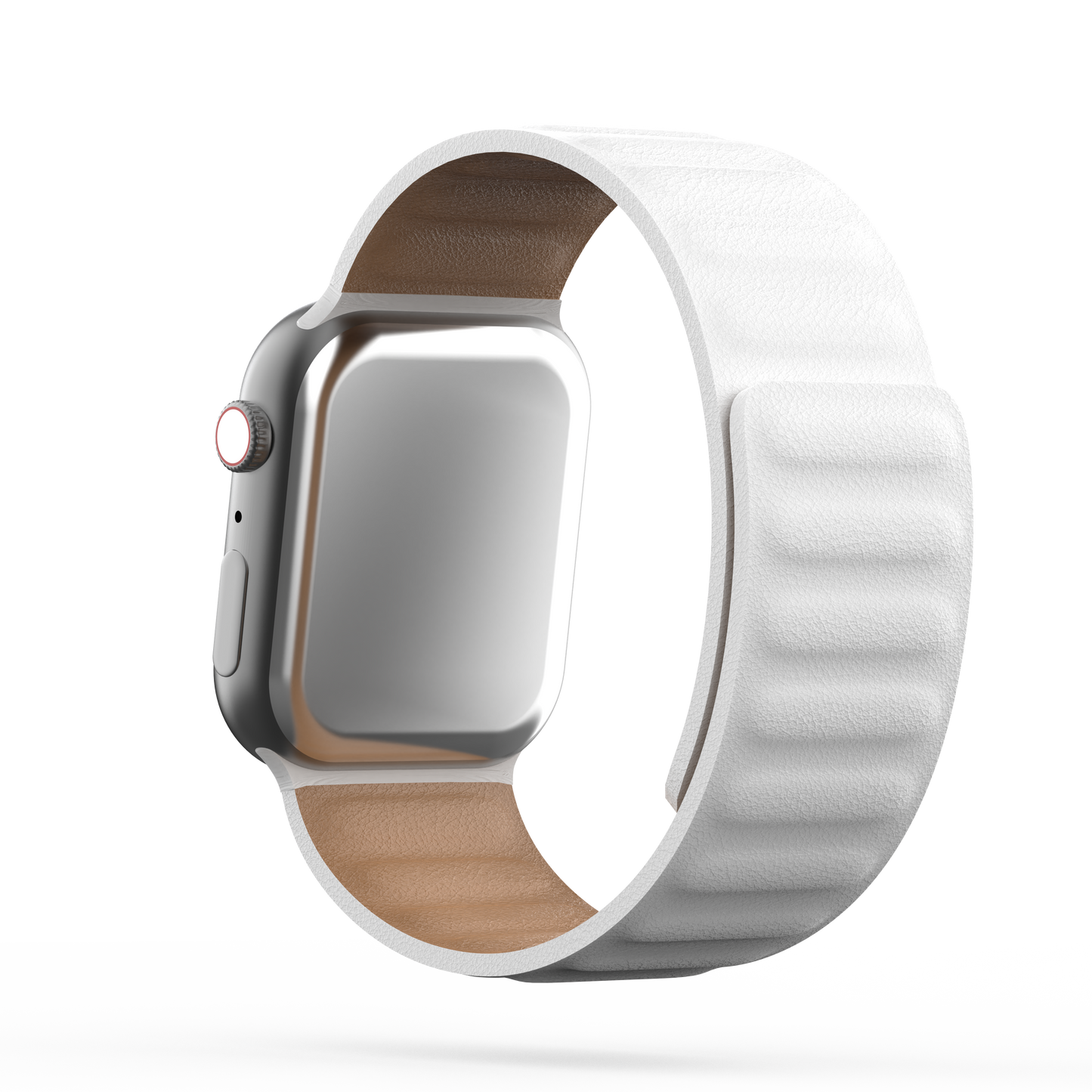 Leather Link Band White - For Apple Watch