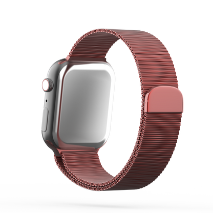 Milanese Loop Mesh Band Red - For Apple Watch