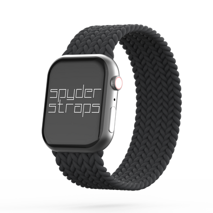 Braided Solo Loop Band Charcoal - For Apple Watch