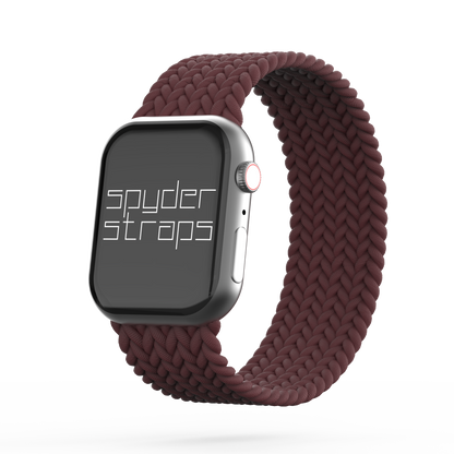 Braided Solo Loop Band Dark Cherry - For Apple Watch