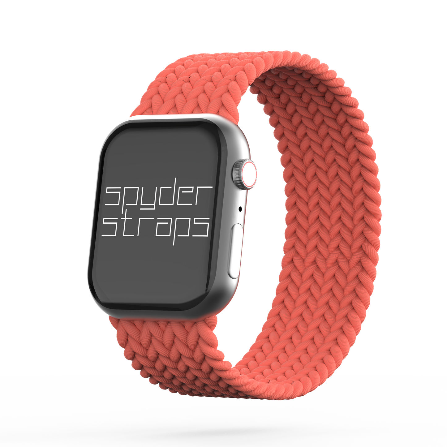 Braided Solo Loop Band Electric Orange - For Apple Watch