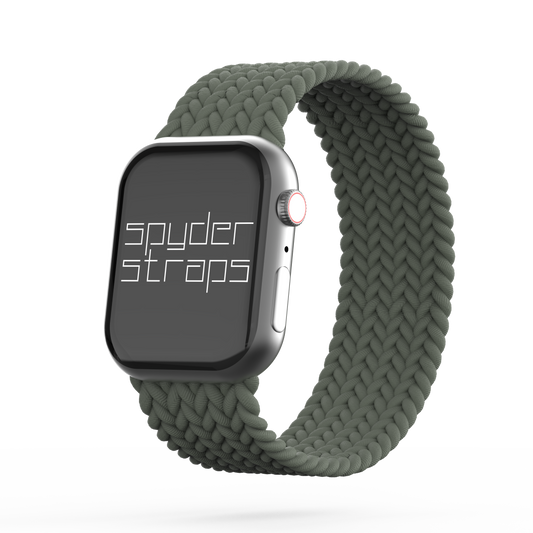 Braided Solo Loop Band Inverse Green - For Apple Watch