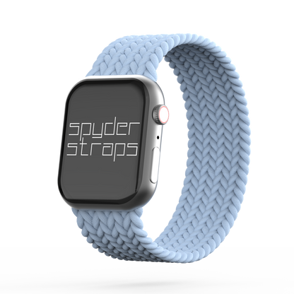 Braided Solo Loop Band Light Blue - For Apple Watch