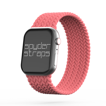 Braided Solo Loop Band Pink Punch - For Apple Watch