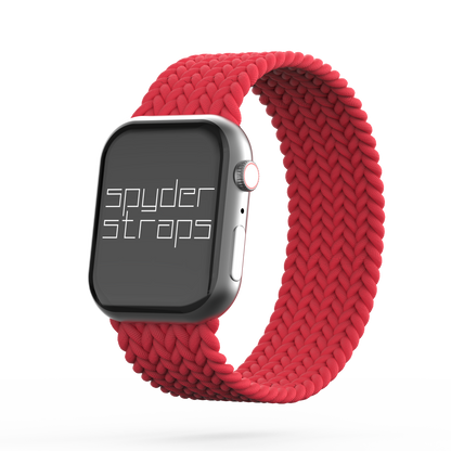 Braided Solo Loop Band Red - For Apple Watch