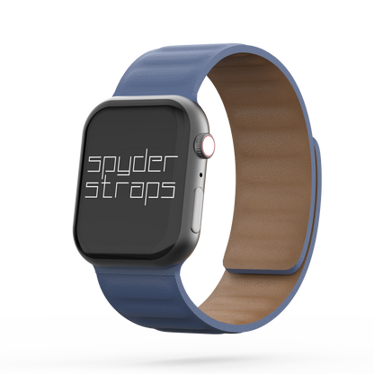 Leather Link Band Baltic Blue - For Apple Watch