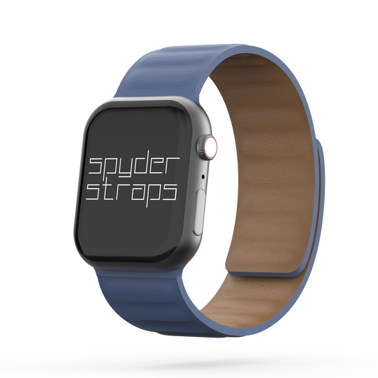 Leather Link Band Baltic Blue - For Apple Watch