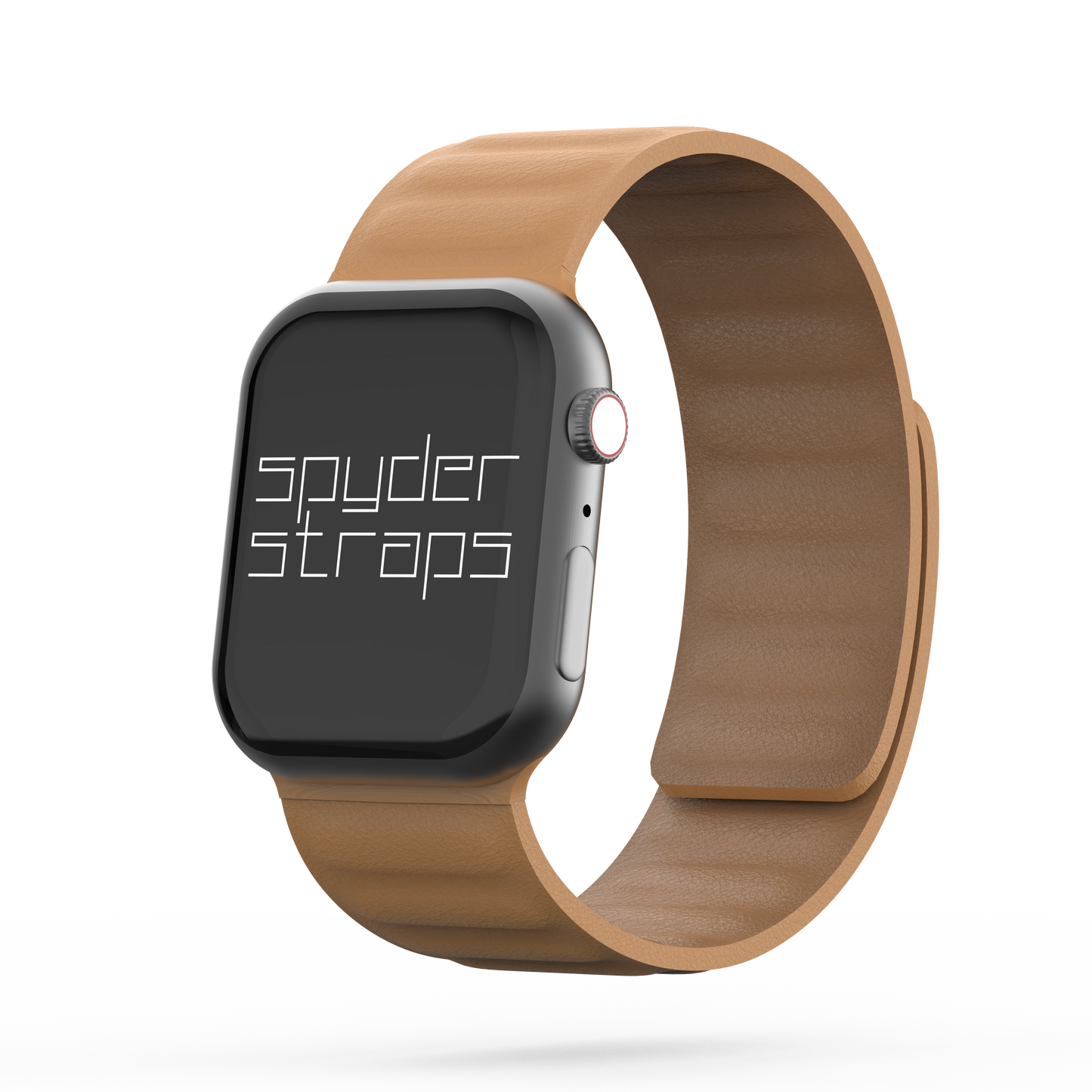 Leather Link Band Golden Brown - For Apple Watch