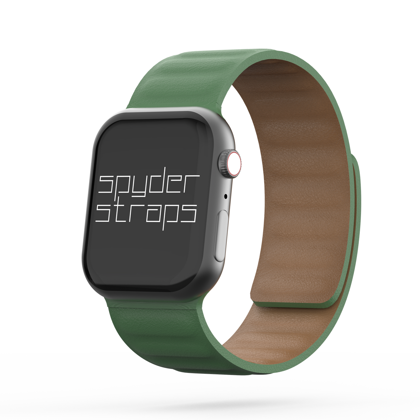 Leather Link Band Clover Green - For Apple Watch