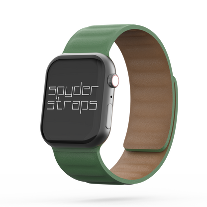 Leather Link Band Clover Green - For Apple Watch