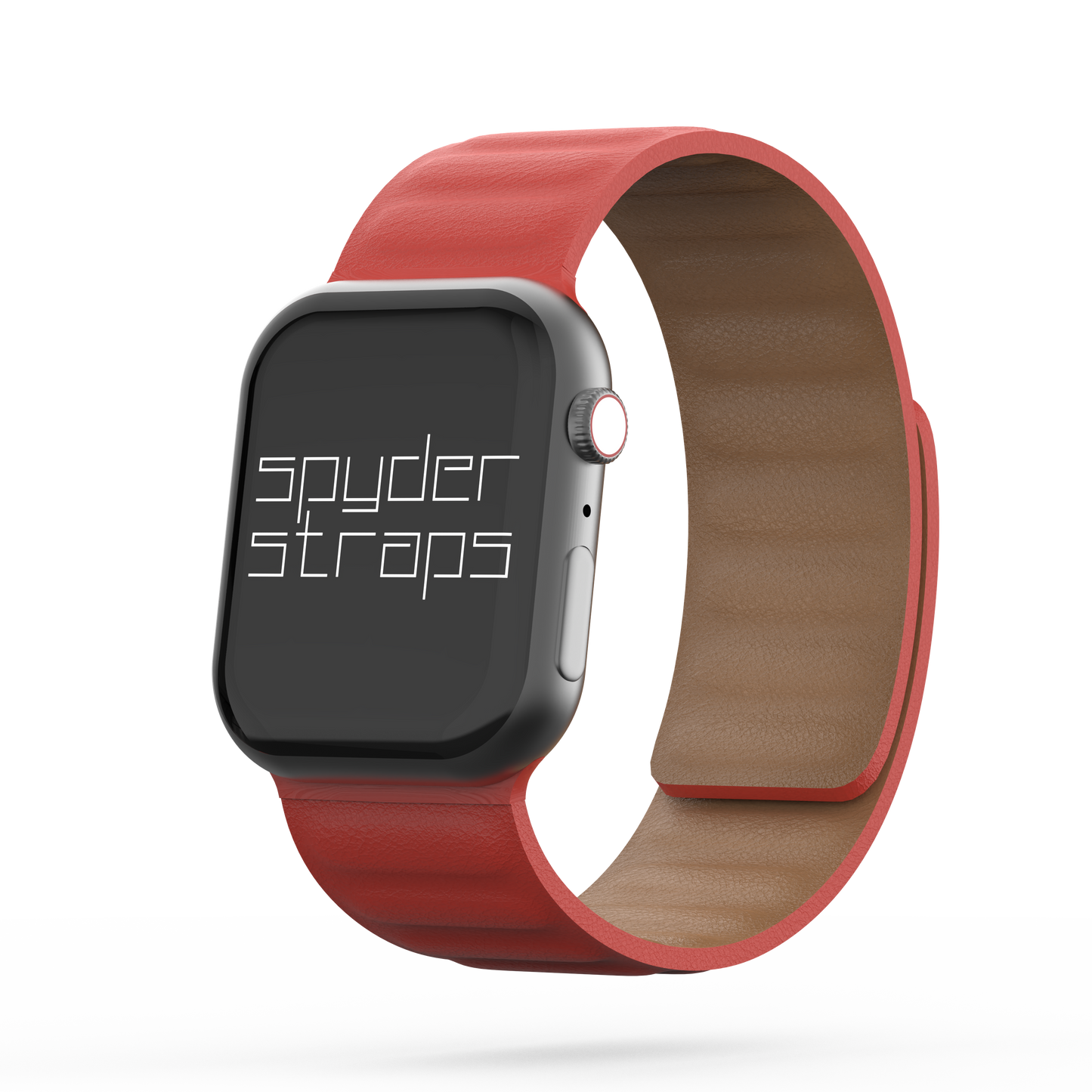 Leather Link Band Red - For Apple Watch