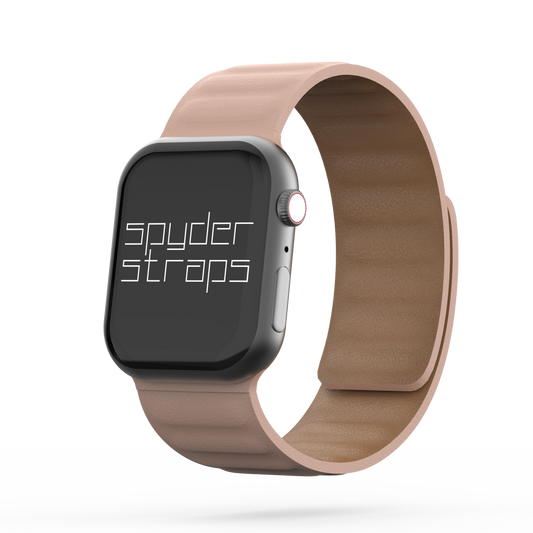 Leather Link Band Soft Pink - For Apple Watch