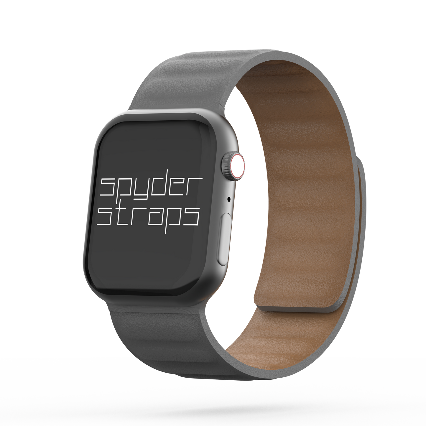 Leather Link Band Storm Grey - For Apple Watch