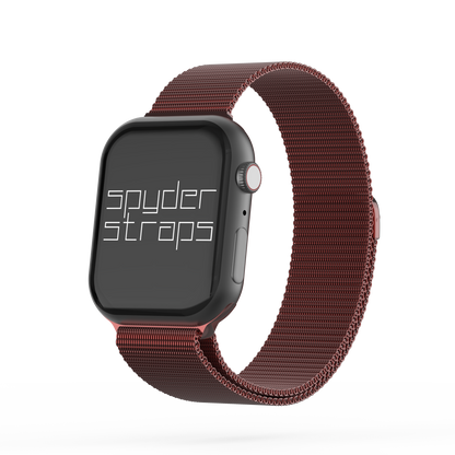 Milanese Loop Mesh Band Red - For Apple Watch