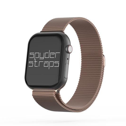 Milanese Loop Mesh Band Rose Gold - For Apple Watch