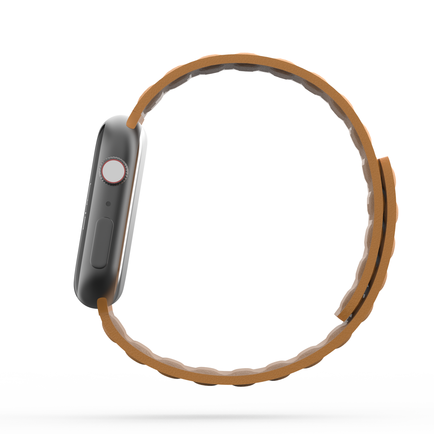 Leather Link Band California Poppy - For Apple Watch