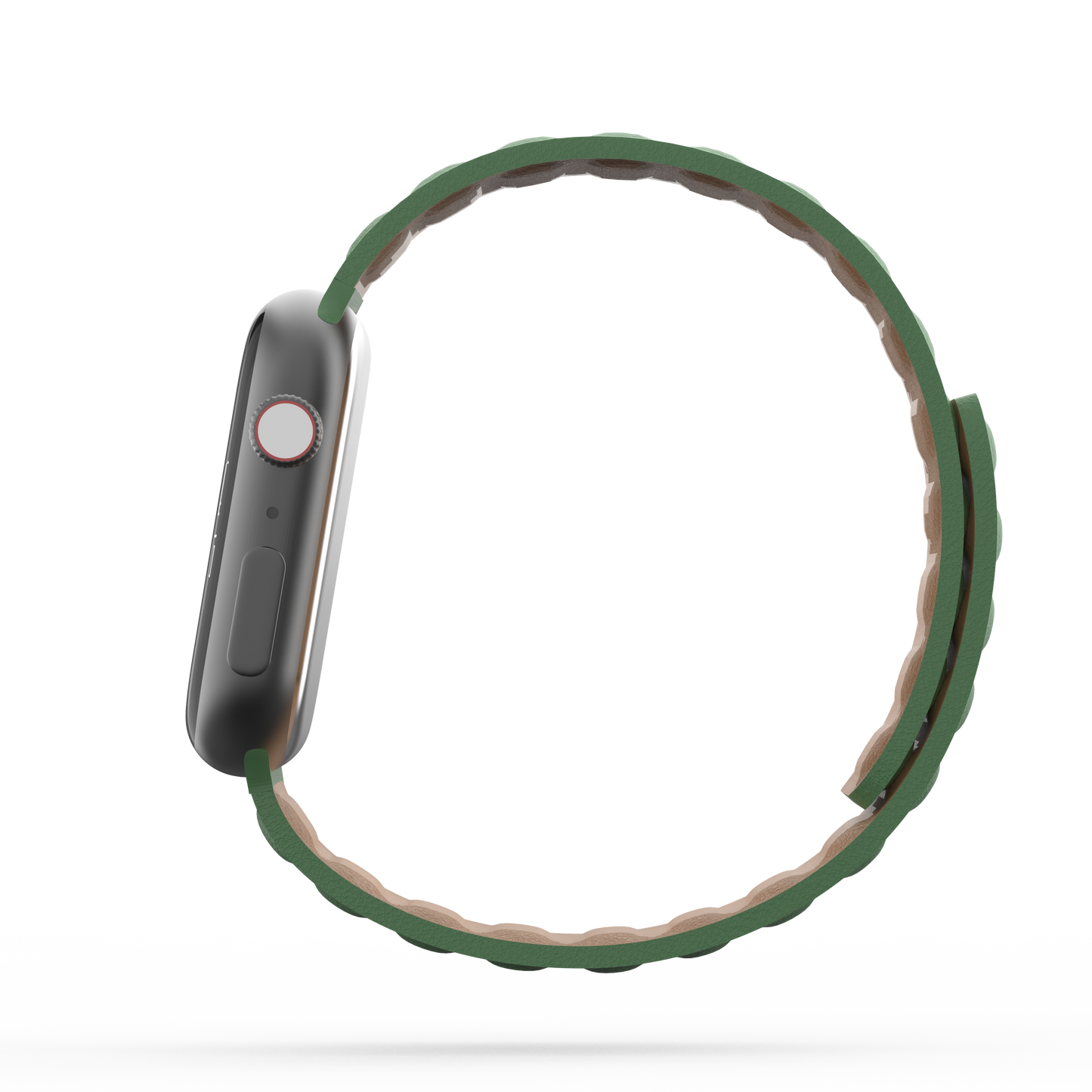 Leather Link Band Clover Green - For Apple Watch