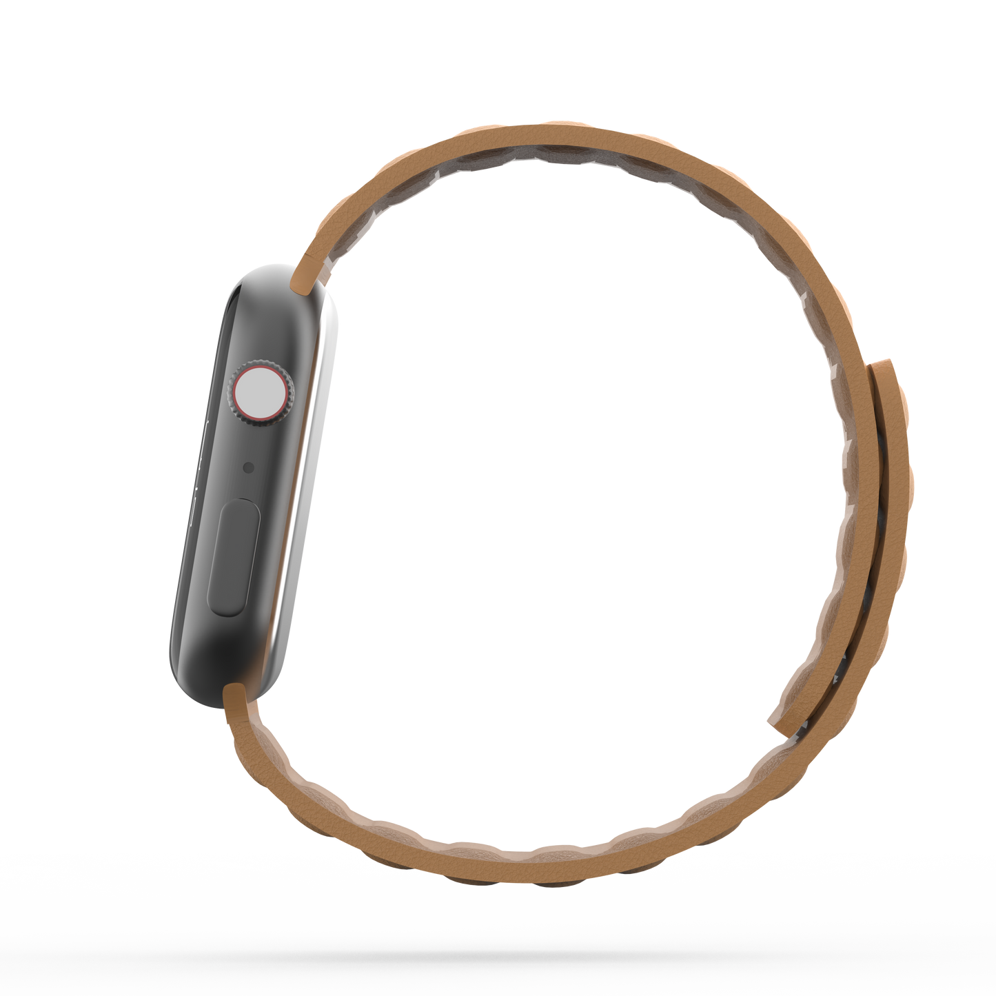 Leather Link Band Golden Brown - For Apple Watch