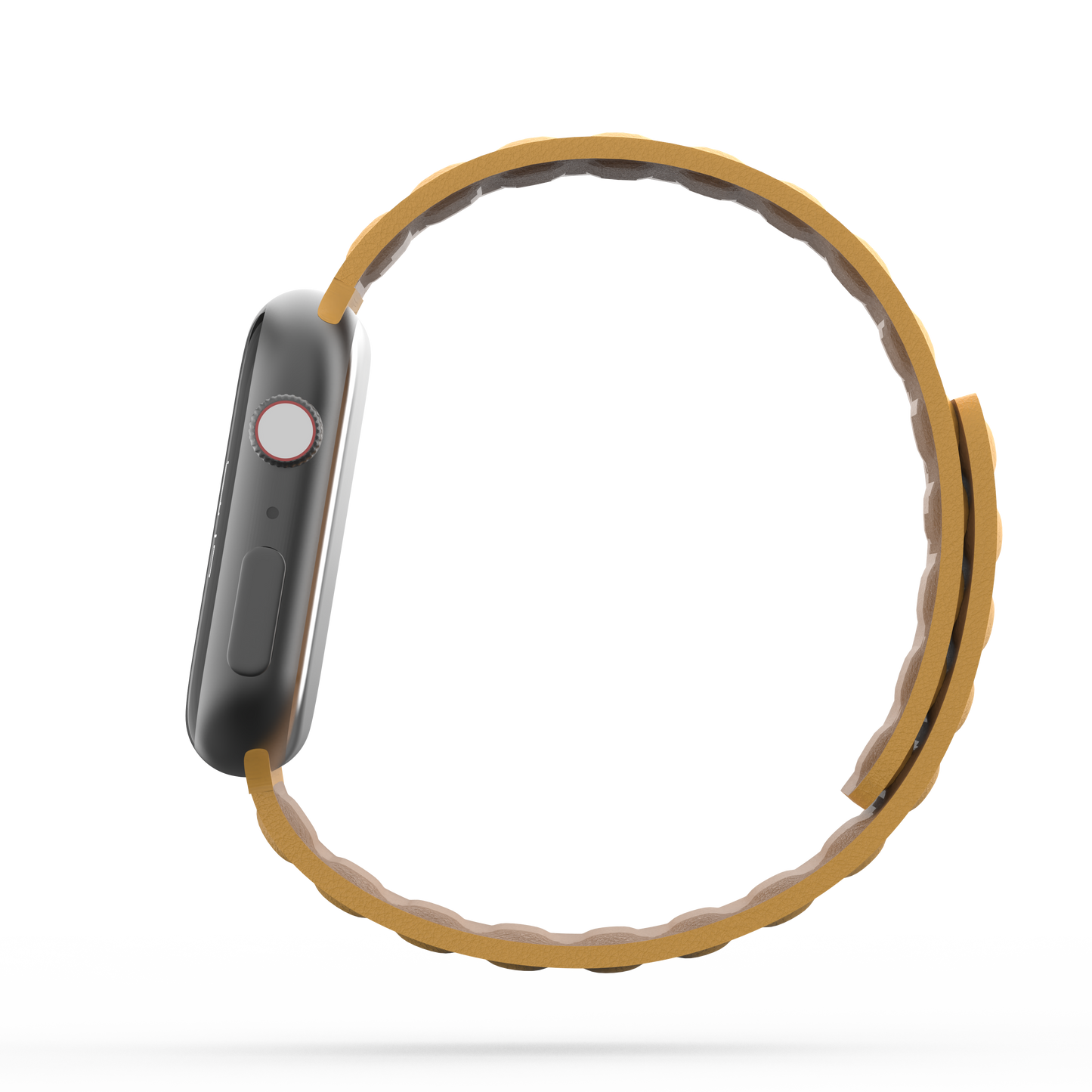 Leather Link Band Marigold Yellow - For Apple Watch