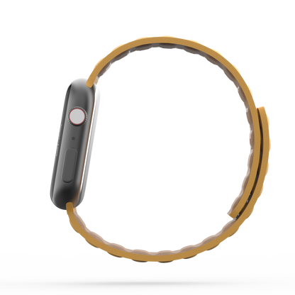 Leather Link Band Marigold Yellow - For Apple Watch