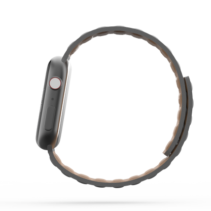 Leather Link Band Storm Grey - For Apple Watch