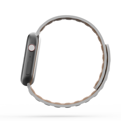 Leather Link Band White - For Apple Watch