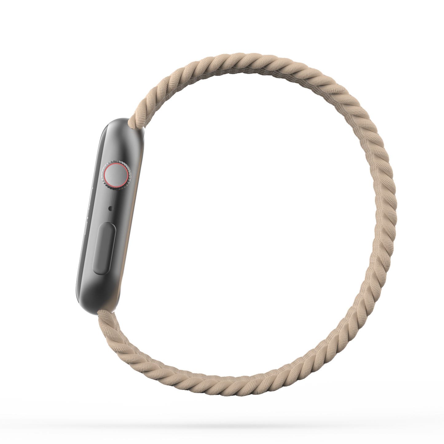 Braided Solo Loop Band Beige - For Apple Watch