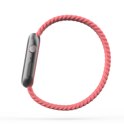 Braided Solo Loop Band Pink Punch - For Apple Watch