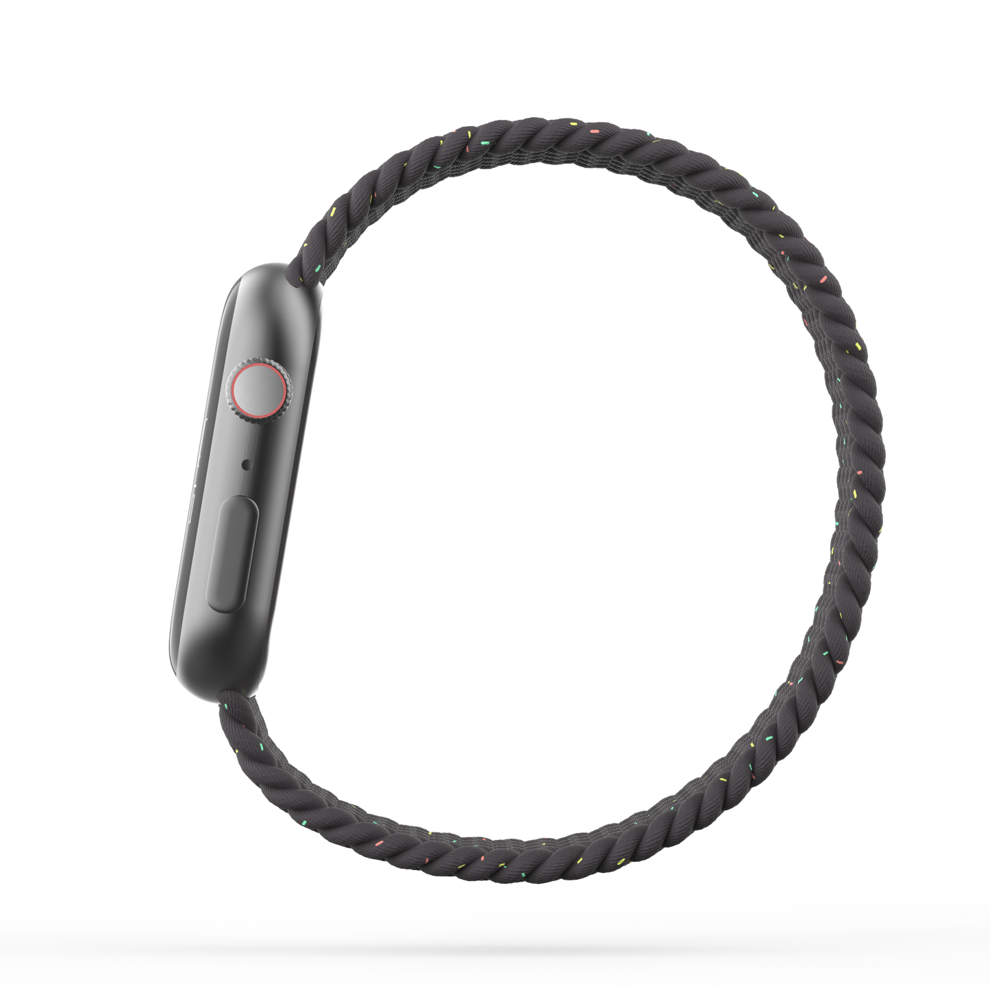 Braided Solo Loop Band Black Unity - For Apple Watch