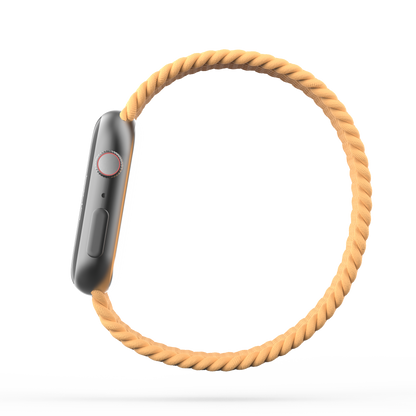 Braided Solo Loop Band Bright Orange - For Apple Watch