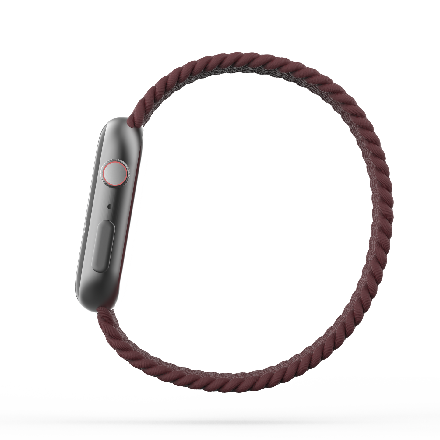 Braided Solo Loop Band Dark Cherry - For Apple Watch