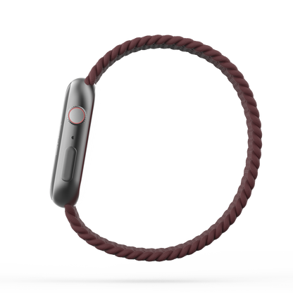 Braided Solo Loop Band Dark Cherry - For Apple Watch