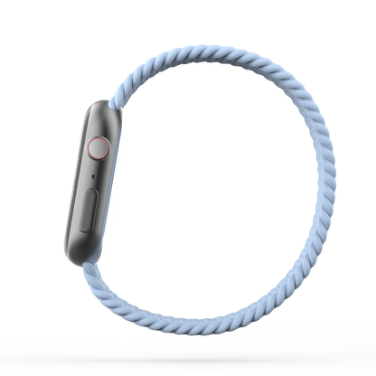 Braided Solo Loop Band Light Blue - For Apple Watch