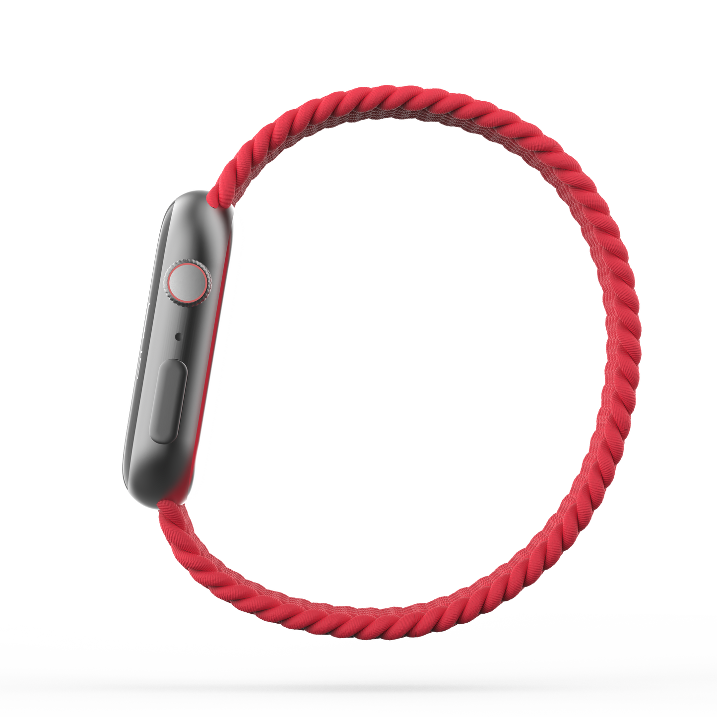 Braided Solo Loop Band Red - For Apple Watch