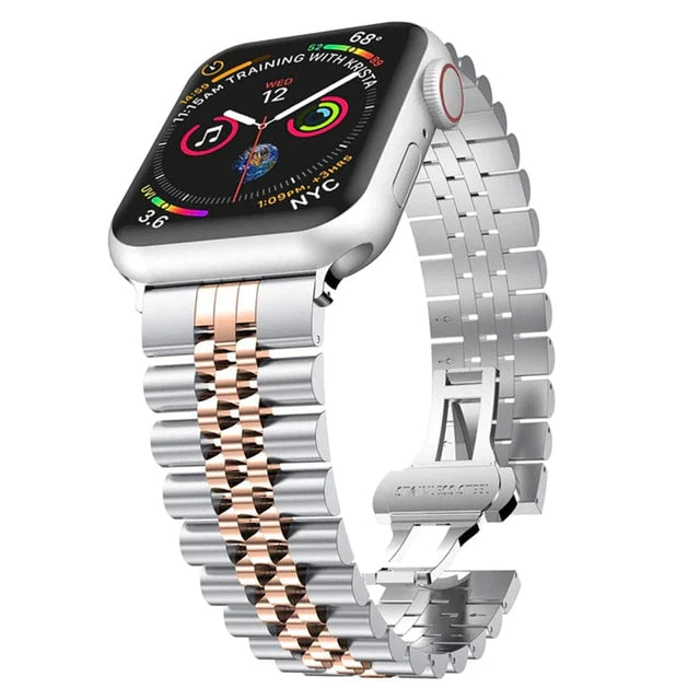 Sovereign Stainless Steel Apple Watch Band - Spyder Straps